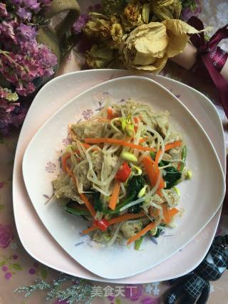 Soybean Sprouts Mixed with Gluten recipe