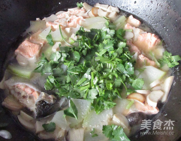 Oatmeal Rice & Salmon Mushroom Soup recipe