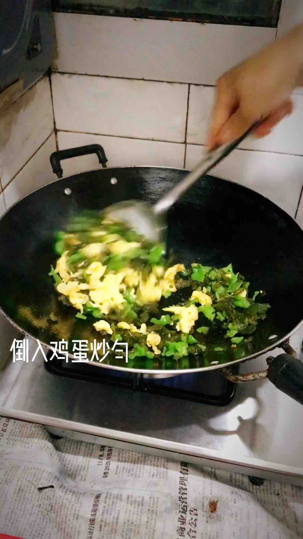 Scrambled Eggs with Local Vegetables recipe