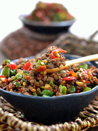 Minced Beef with Pepper