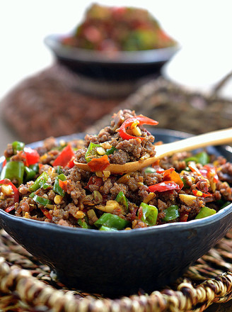 Minced Beef with Pepper recipe