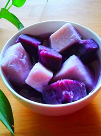 Taro and Purple Sweet Potato Soup recipe