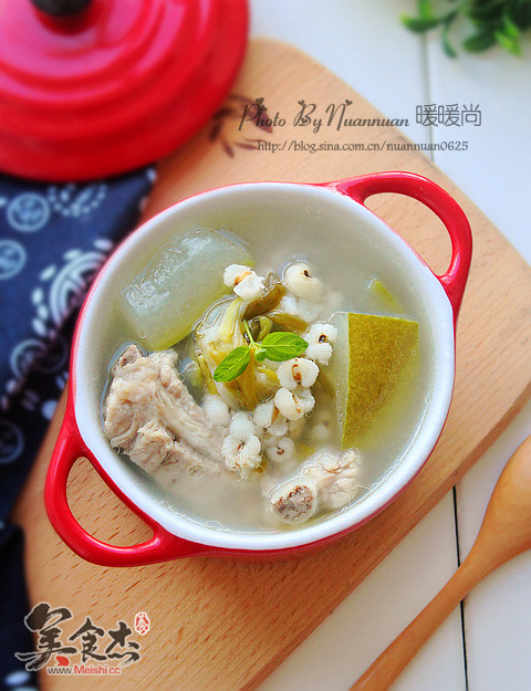 Barley and Winter Melon Pork Rib Soup recipe