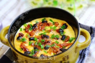 Steamed Eggs with Dace in Black Bean Sauce recipe