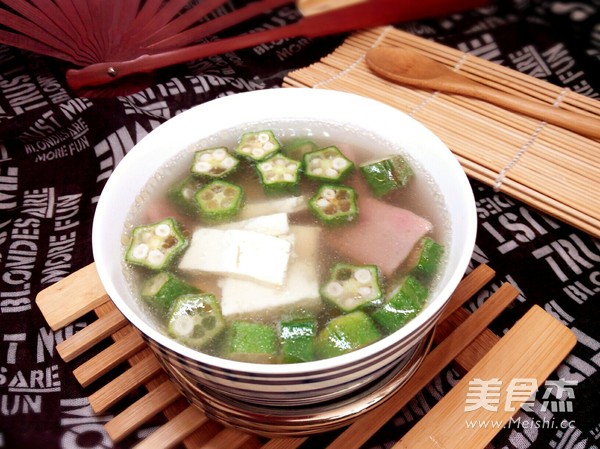 Okra Tofu Soup recipe