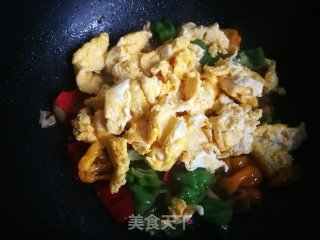 Scrambled Eggs with Wrinkled Pepper recipe