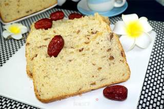 #dongling Magic Cloud Bread Machine of Red Dates and Low Sugar Bread# recipe