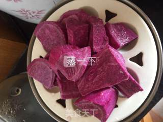 Baby Food Supplement-purple Sweet Potato Sesame Walnut Porridge recipe