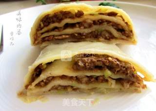 #aca烤明星大赛#homemade Delicious Meat Rolls recipe