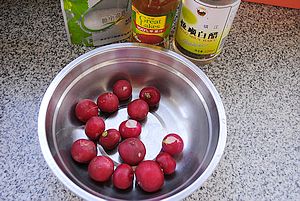 Cherry Radish in Orange Juice recipe