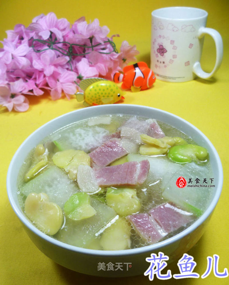 Bacon, Broad Bean and Winter Melon Soup recipe