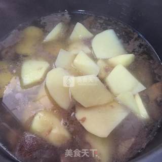 Beef Tendon and Potato Soup recipe