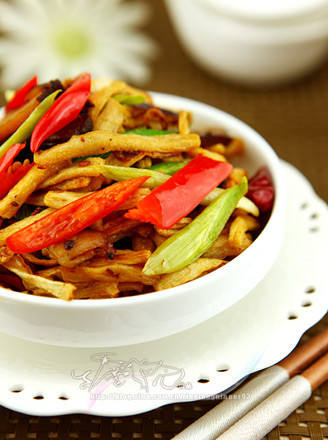 Stir-fried Bacon with Dried Radish recipe