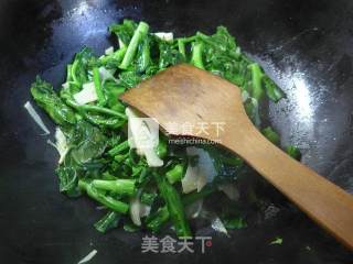 Stir-fried Rapeseed with Bamboo Shoots recipe