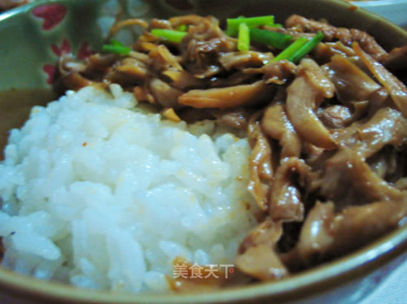 Stir-fried Mushroom Pilaf with Sauce recipe