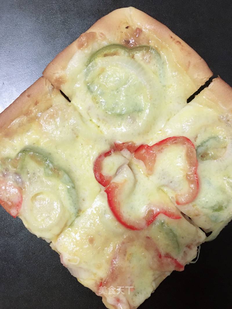 Square Bacon Ham Pizza recipe