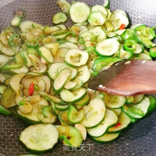 Spicy Fried Cucumber recipe