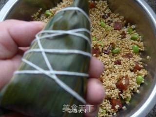 Edamame Spicy Sausage Glutinous Rice Dumpling recipe