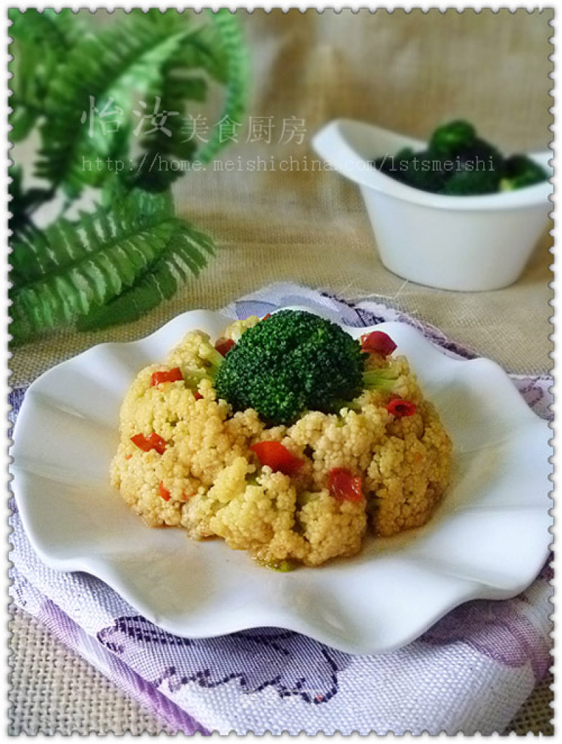 [yiru's Private Kitchen Quick Hand Fried] Side Dishes---chopped Pepper Cauliflower recipe