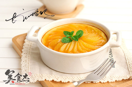 Caramelized Yellow Peach Roasted Brulee recipe