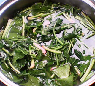 Homemade Fresh Soup-spinach and Pork Liver Soup recipe