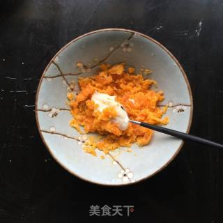 #春食野菜香# Meat Floss Egg Yolk Green Group recipe