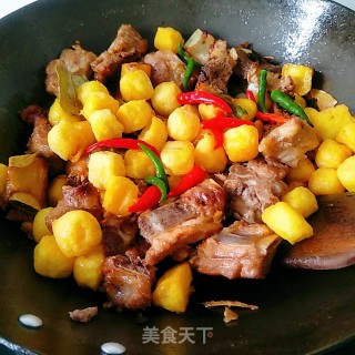 Braised Fish Tofu with Pork Ribs recipe