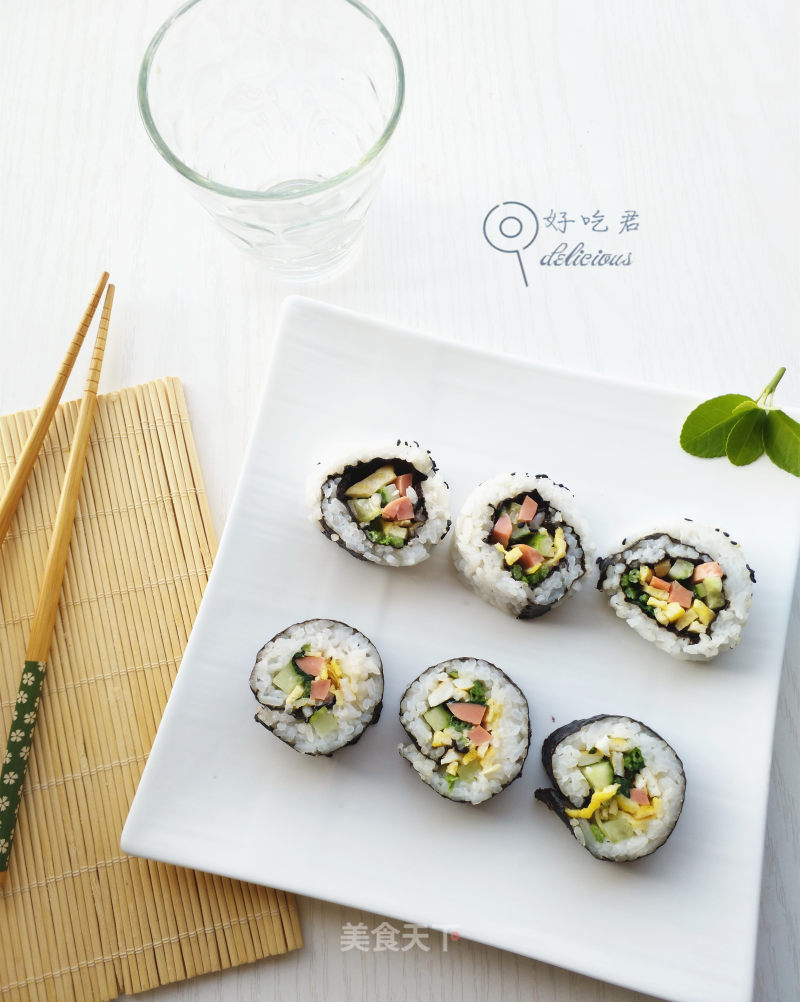 Spinach Double Sushi recipe