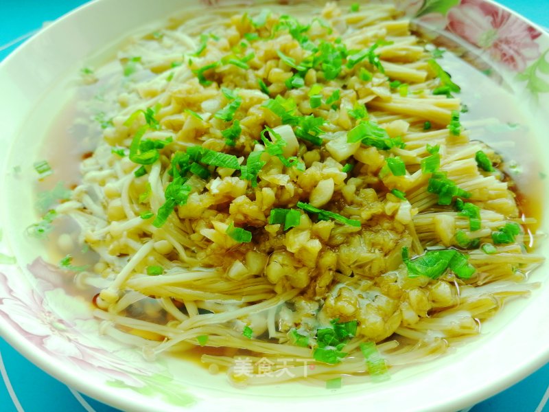 Enoki Mushroom with Garlic recipe