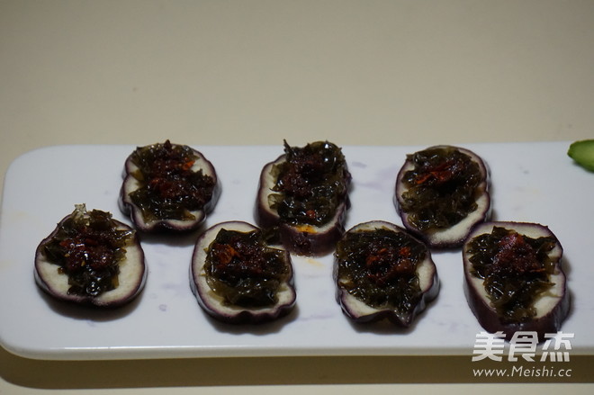 Steamed Eggplant with Seaweed recipe