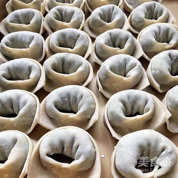 Pan-fried Shepherd's Purse Wonton recipe