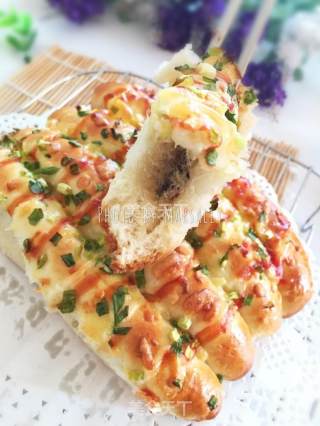 #柏翠大赛# Pork Floss, Scallion and Cheese Steak Buns recipe