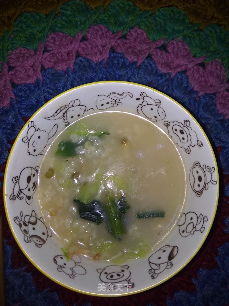 Chinese Cabbage and Shrimp Porridge recipe