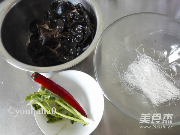 Cold Black Fungus Vermicelli recipe