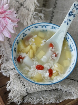 Apple Rice Cake Soup with Glutinous Rice