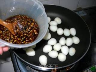 Fish Fillet with Quail Eggs in Soy Sauce recipe