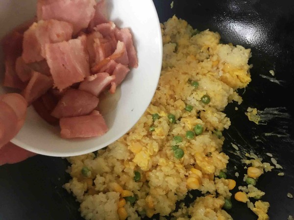 Pineapple Bacon Fried Rice recipe