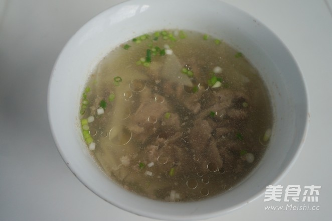 Microwave Version of Sliced Pork and Yam Soup recipe