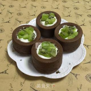 High-value Cocoa Cream Fruit Cake Cup recipe