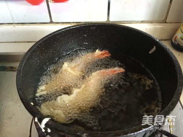 Fried Shrimp Okra Tempura recipe