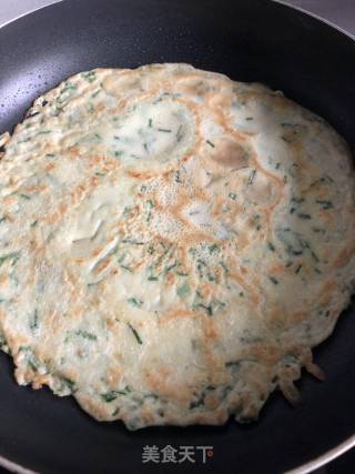 Wild Onion Egg Pancake recipe