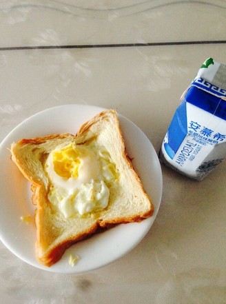 Pan-fried Eggs on Toast with Butter