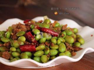 Stir-fried Minced Pork with Edamame recipe