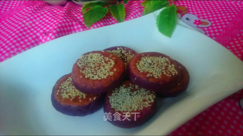 Purple Sweet Potato Glutinous Rice Cake recipe