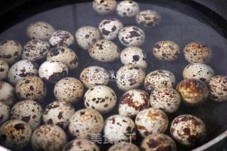 Marinated Quail Eggs with Side Dishes recipe