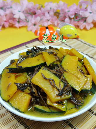 Stir-fried Japanese Pumpkin with Plum Dried Vegetables