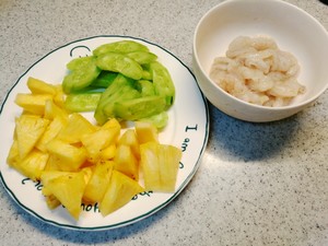 Candidates' Decompression Appetizer Quick Hand Dish~pineapple Fried Shrimp recipe