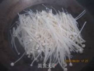 Cucumber and Enoki Mushroom recipe