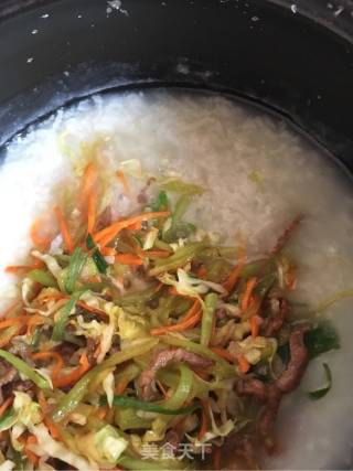 Pork and Vegetable Porridge recipe