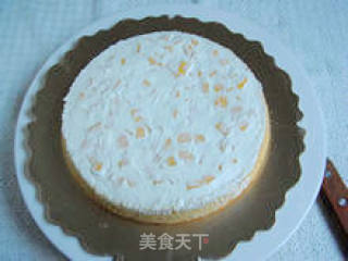 【mango Cream Cake】--- Daughter's Birthday Cake recipe